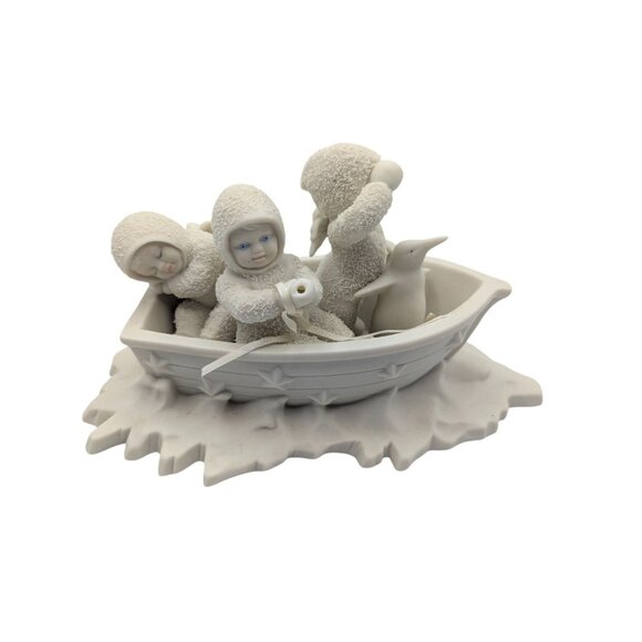 Snowbabies Winken, Blinken, Nod in Fishing Boat, Retired Collectible Dept 56 - Picture 4 of 16